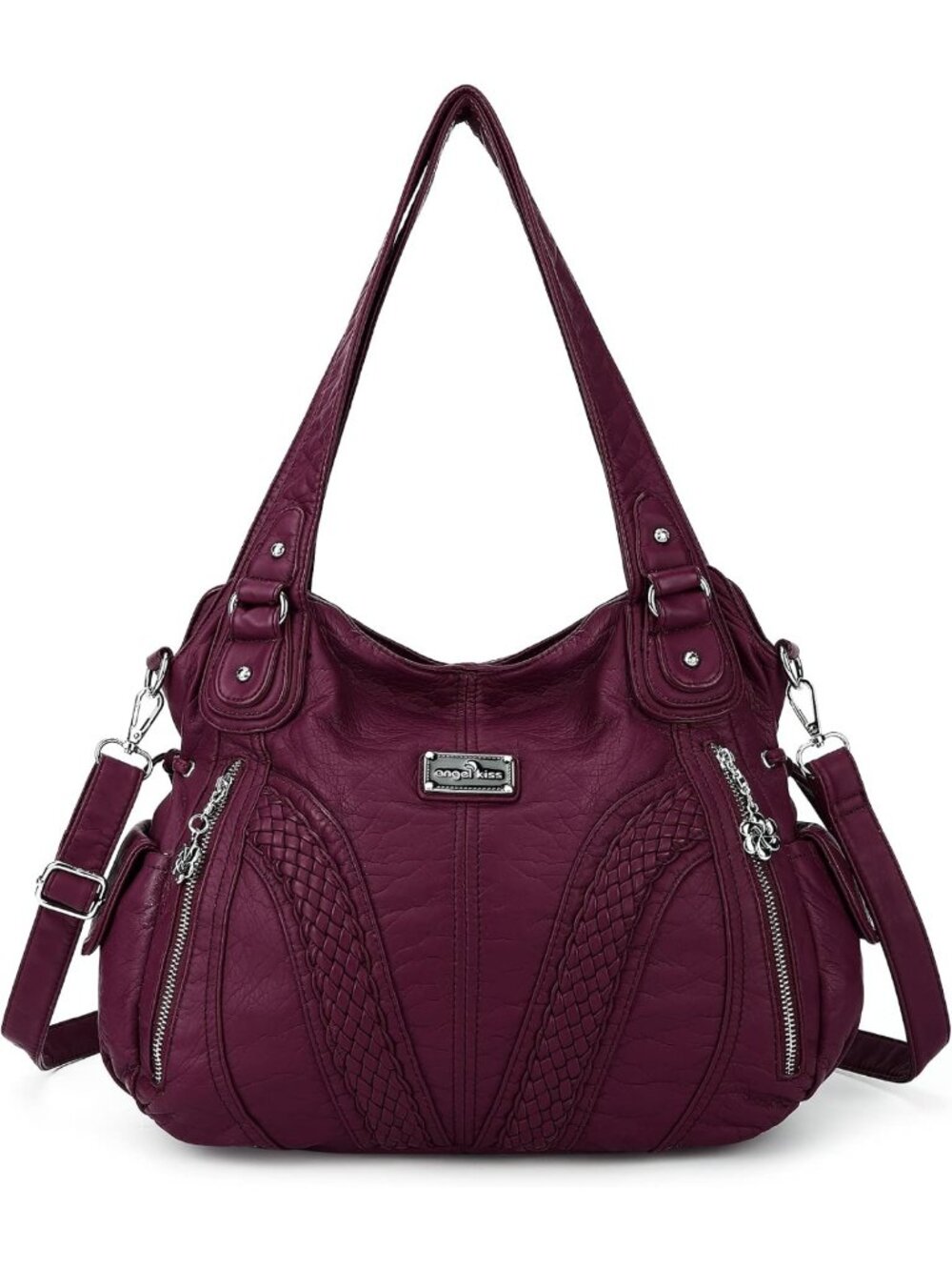 Stylish Women's Tote Bag - Fashionable Shoulder Satchel in Washed Synthetic